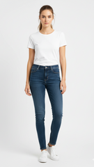H&M WOMENS MID WAIST SKINNY FIT JEANS