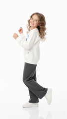 ZR GIRLS Set of sweatshirt with lettering and leggings Flare