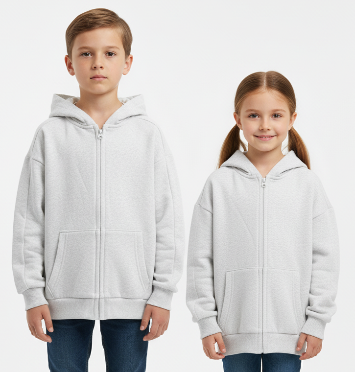 ROAD WEAR KIDS BASIC ZIPPER HOODIE