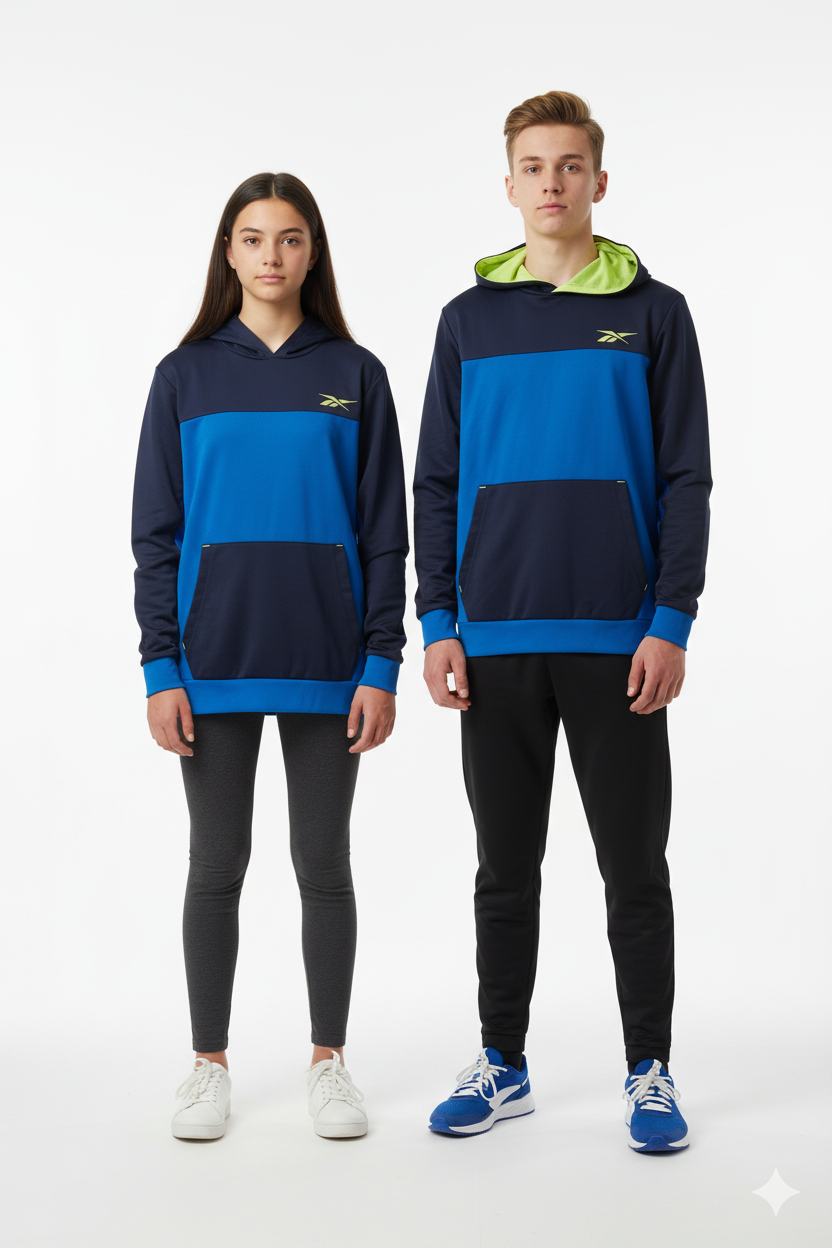 REEBOK FASHION COLOR BLOCK HOODIE