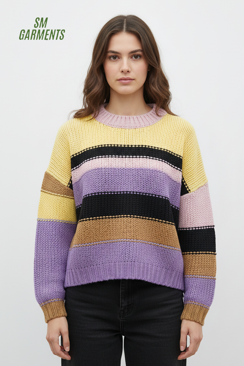 WOMENS COLORFULL SWEATER