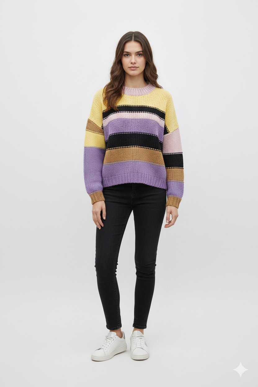WOMENS COLORFULL SWEATER