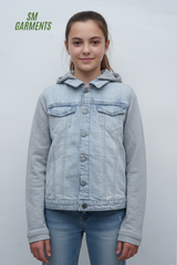 GIRLS LIGHT BLUE DENIM JACKET