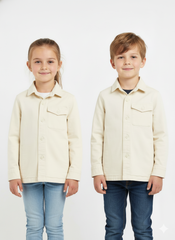 ALVARO A MORENO MANILA KIDS RAW OVERSHIRT