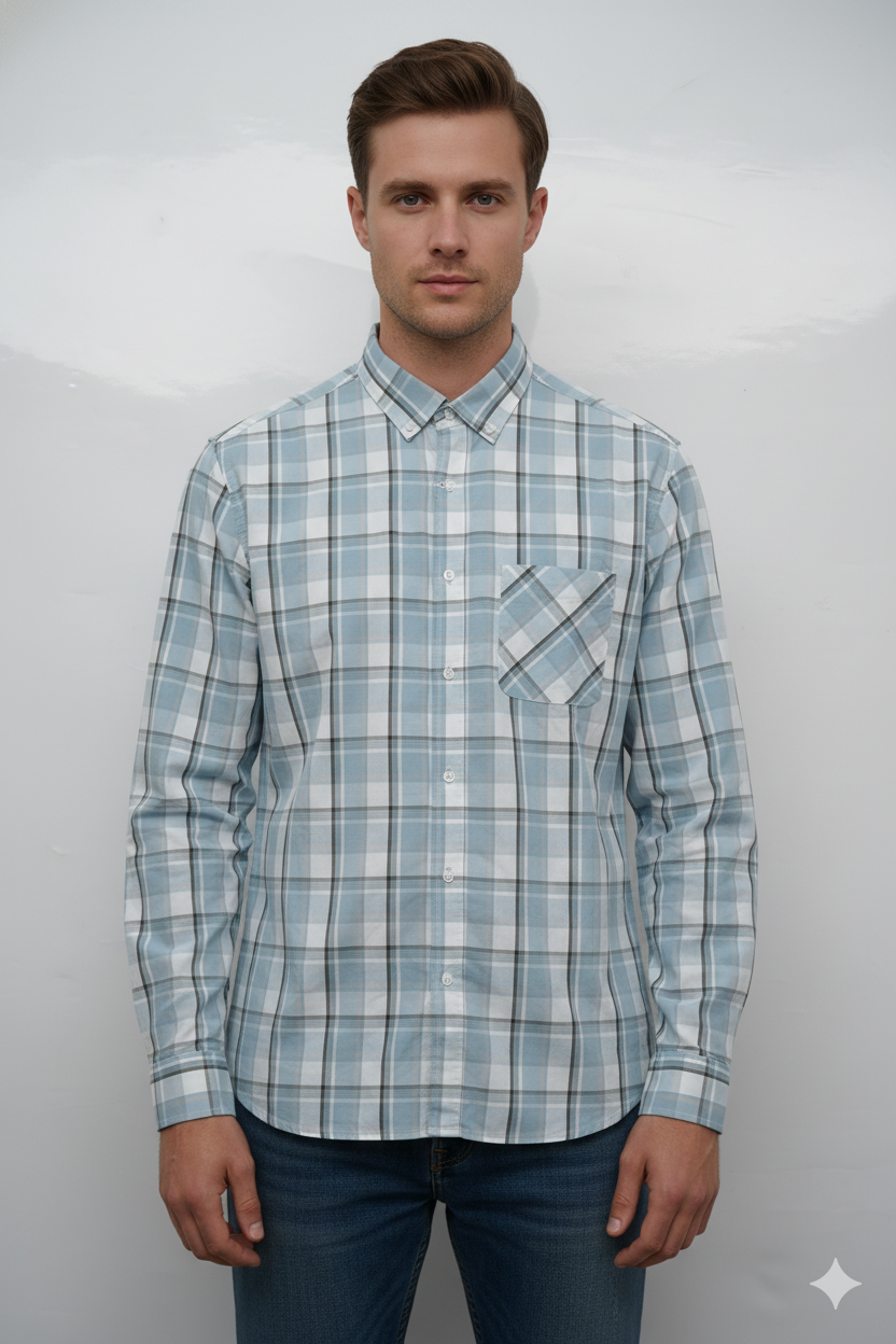 MENS CHECKED SHIRT