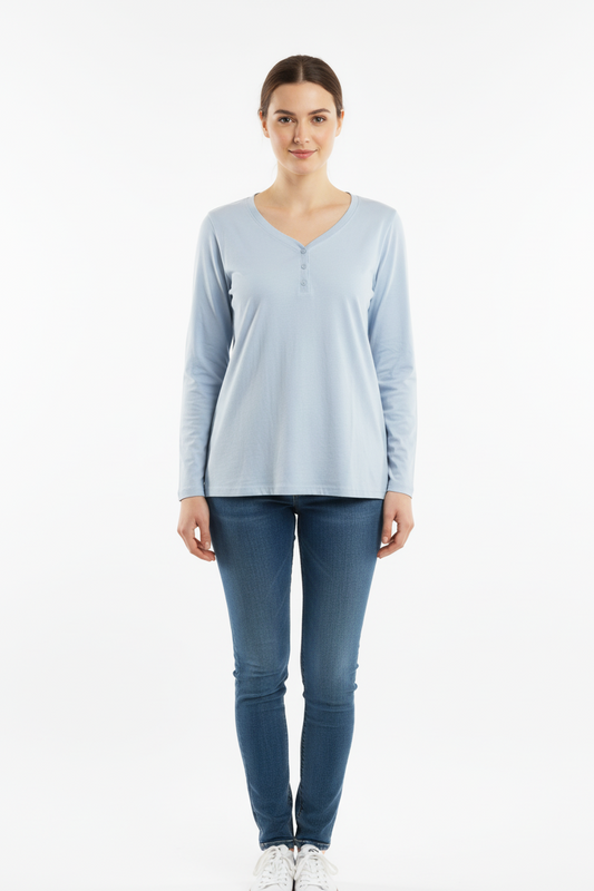 QUEENTEX WOMENS BASIC FULL SLEEVE T SHIRT