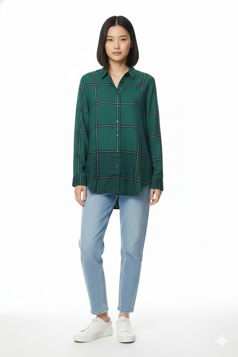 WOMEN ONLY CHECK SHIRT