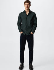 ایم این جی مینز سلم فٹ مائیکرو چیک شرٹ