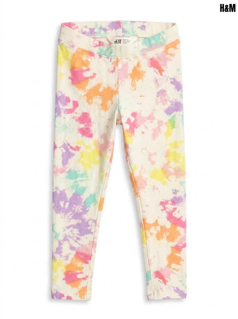 H&MGirls' Pastel Tie-Dye Stretch Cotton Jersey Leggings| SM GARMENTS