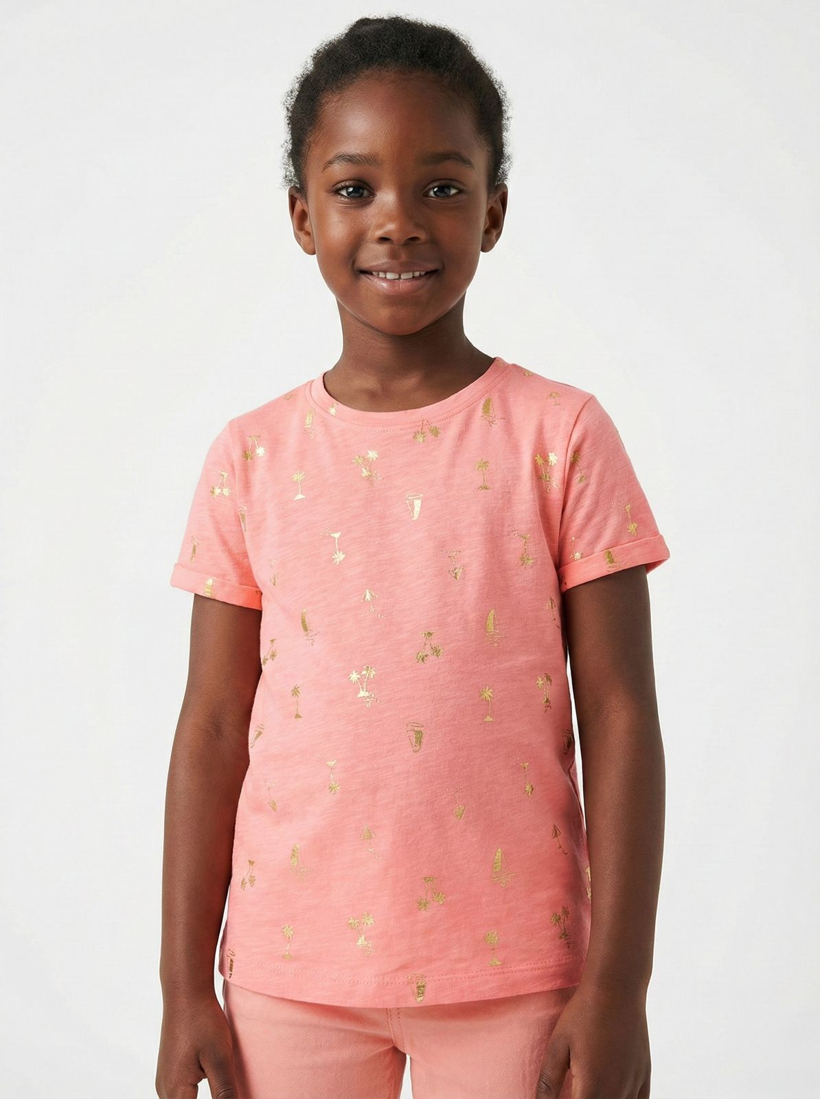 NAME IT Girls Foil Printed Tee