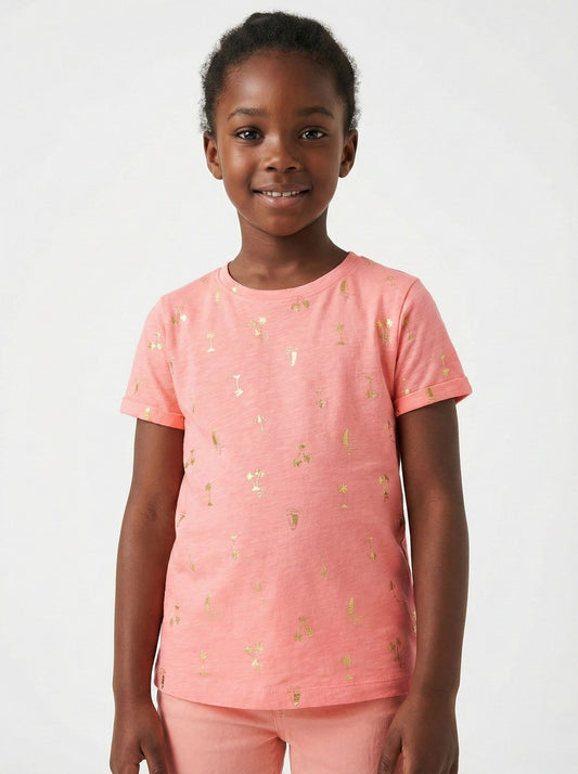 NAME IT Girls Foil Printed Tee