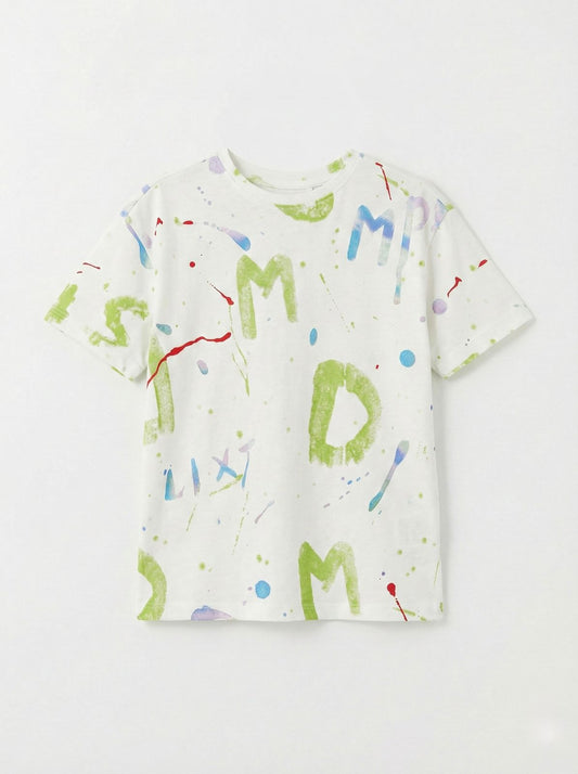 LC WAIKIKI Girls Multi Colour Printed Tee