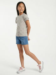 LC WAIKIKI Girls Playfull Printed Textured Tee