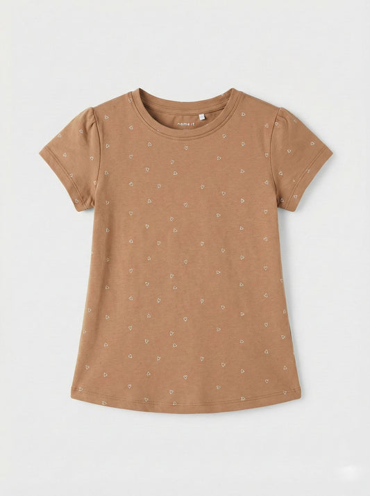 LC WAIKIKI Girls Tiny Hearts Printed Tee