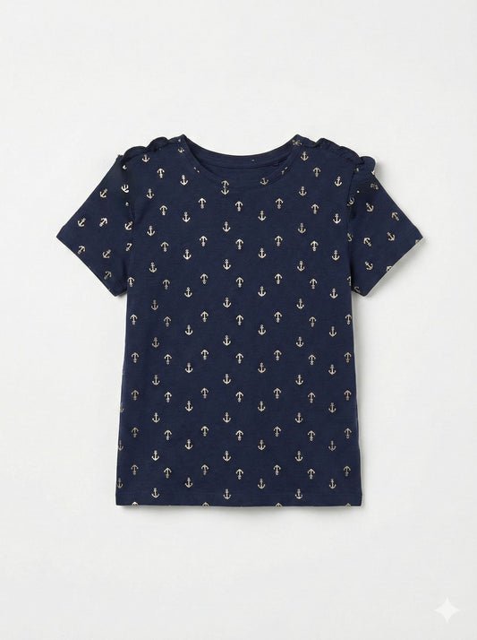 NAME IT Girls Foil Printed Tee