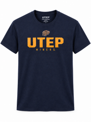 Men's Navy Blue UTEP Miners Graphic T-Shirt - Short Sleeve Casual