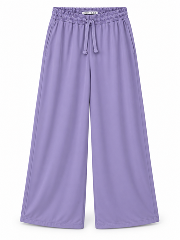 Women’s Imported OYSHO Lavender Wide Leg Drawstring Trousers