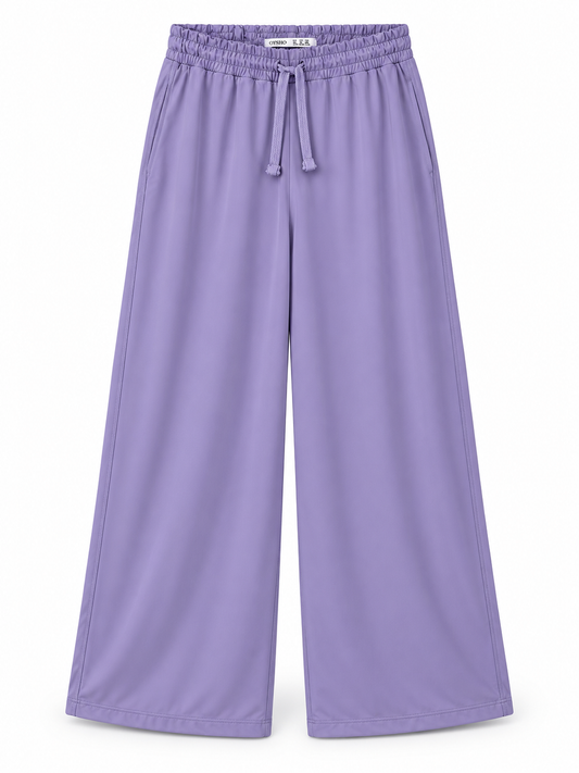 Women’s Imported OYSHO Lavender Wide Leg Drawstring Trousers