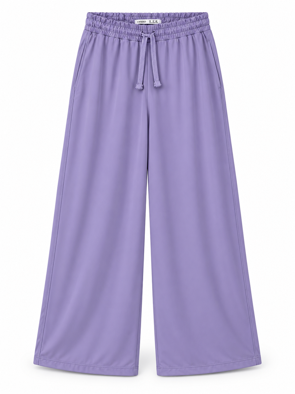 Women’s Imported OYSHO Lavender Wide Leg Drawstring Trousers