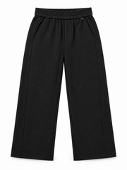 Women’s Imported Relaxed Fit Elastic Waist Trousers – Black