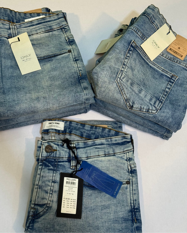 Onsspun Blue Washed Dcc Noos Slim Tapered Fit Jeans For Mens