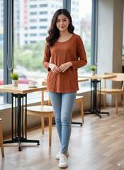 NEW LOOK FULL SLEEVE WOMENS T-SHIRT
