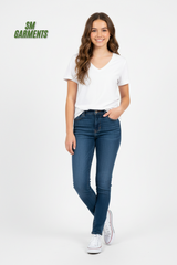 NICE & CHIC WOMENS PLAIN WHITE T-SHIRT
