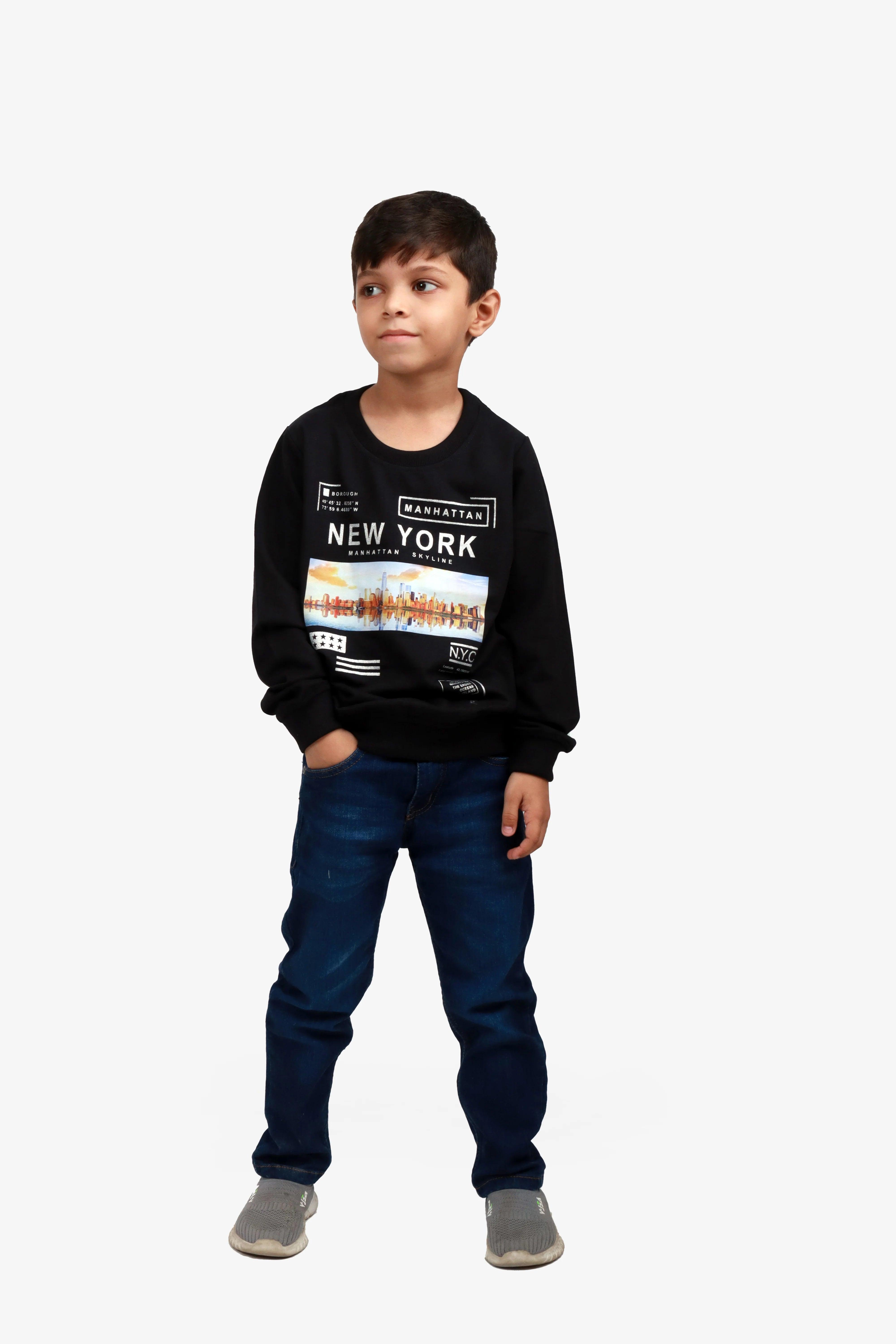 NEXT BLACK NEW YORK PRINTED SWEATSHIRT