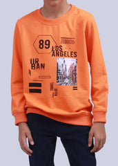 NEXT ORANGE LOS ANGELES PRINTED SWEATSHIRT