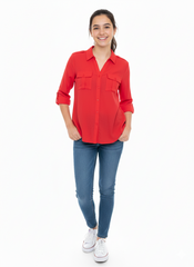 LCW WOMESN DOUBLE POCKET SHIRT