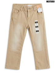 Inextenso Boys Classic Beige Khaki Stretch Cotton Denim Jeans| SM GARMENTS