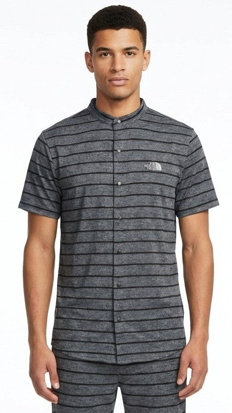 TNF Mens Dri Fit Striped Performance Shirt