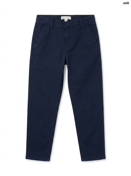 Boys' Classic Navy Blue Chino Pants