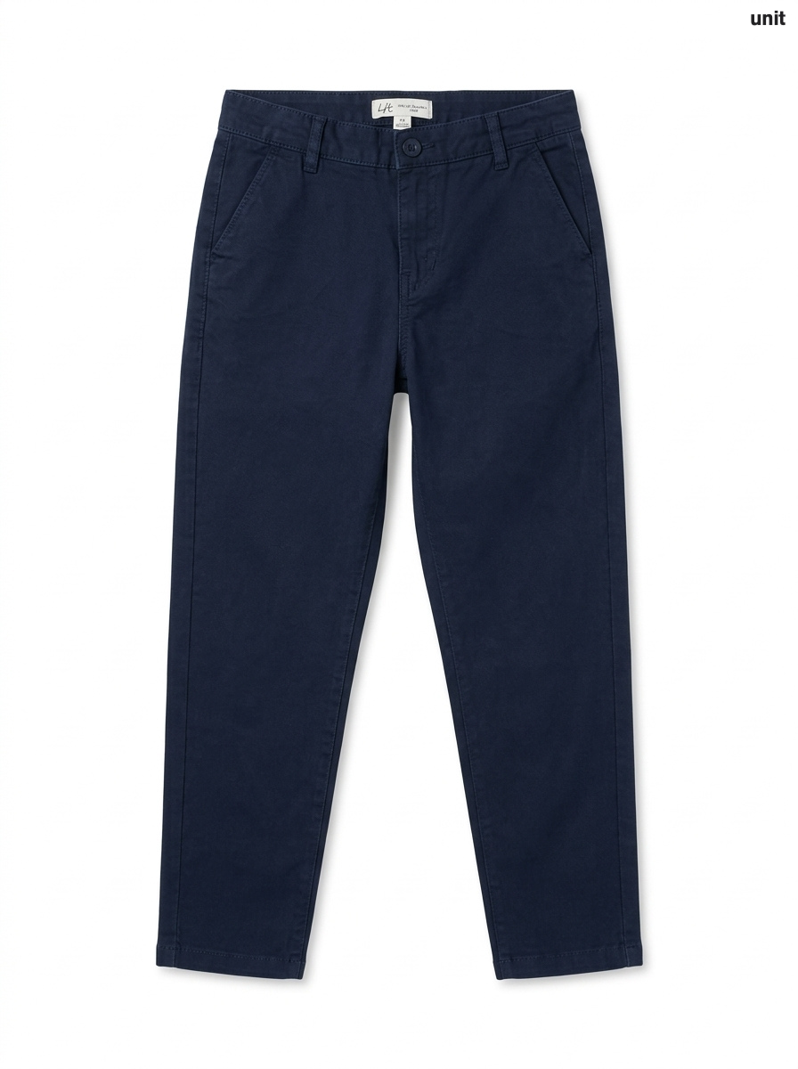 Boys' Classic Navy Blue Chino Pants
