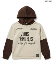 Boys' Layered Mesh Los Angeles Graphic Hoodie