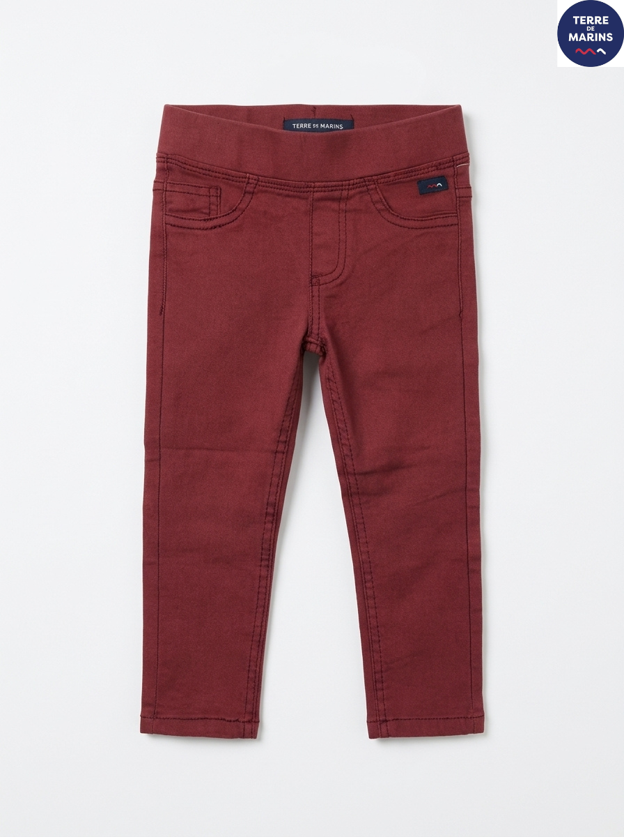 Girls' Soft Stretch Maroon Jeggings – Everyday Casual Wear