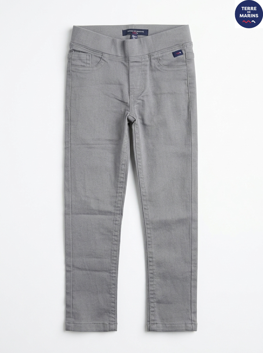 Girls' Soft Stretch Grey Jeggings – Everyday Casual Wear