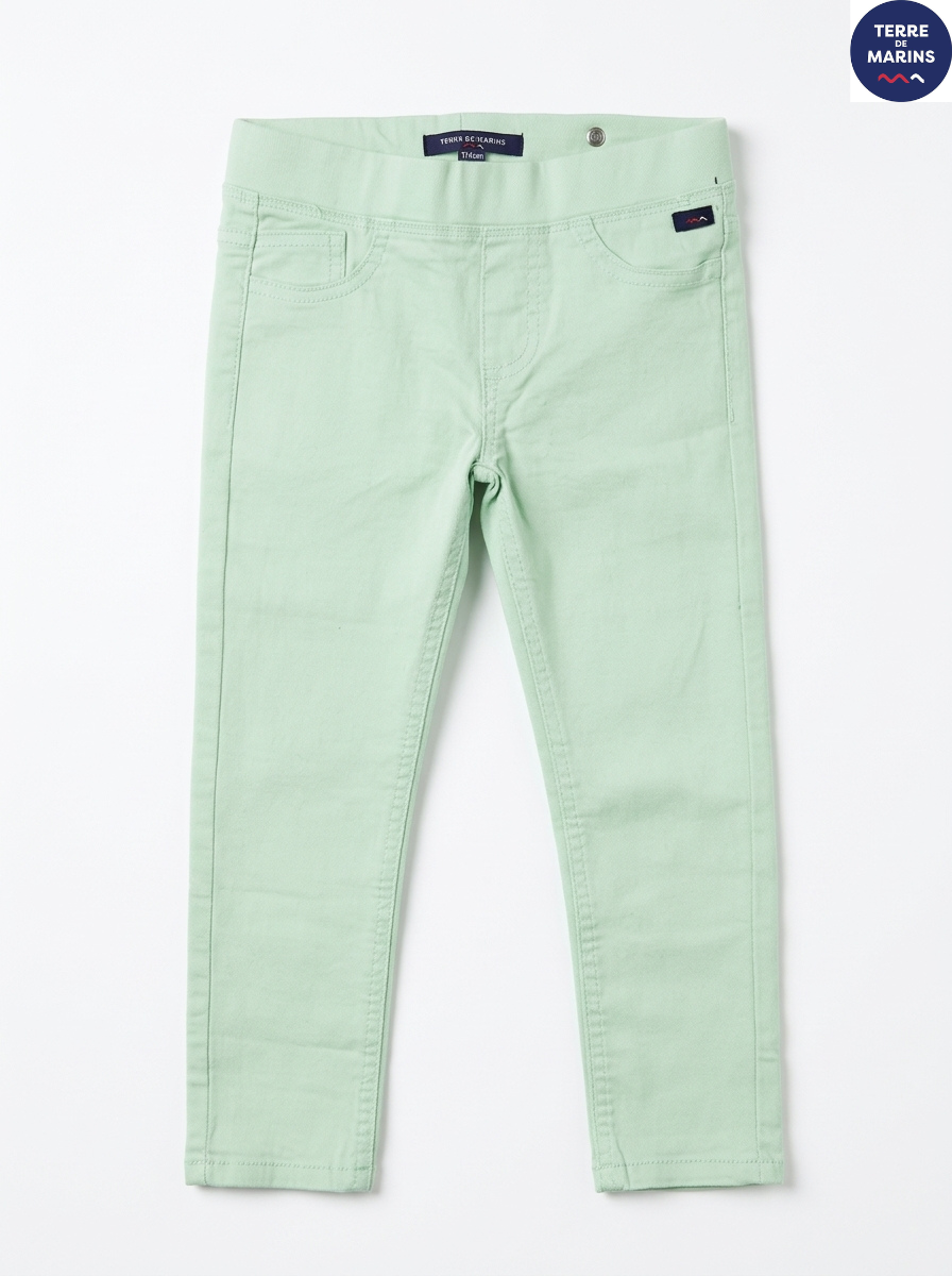 Girls' Soft Stretch Mint Green Jeggings – Everyday Casual Wear
