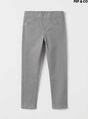 Girls' Soft Stretch Grey Jeggings – Pep & Co Casual Wear