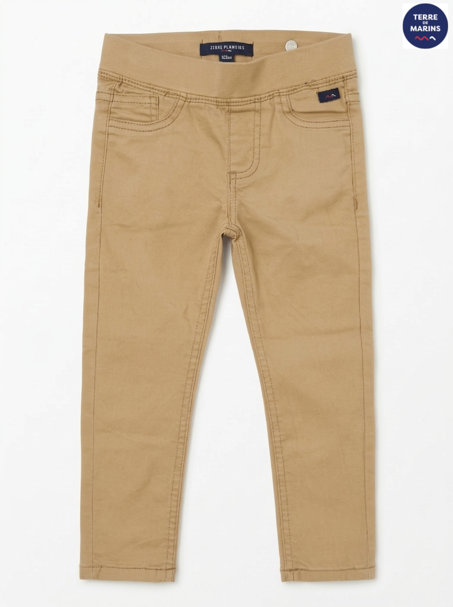 Girls' Soft Stretch Beige Khaki Jeggings – Terre de Marins Casual Wear