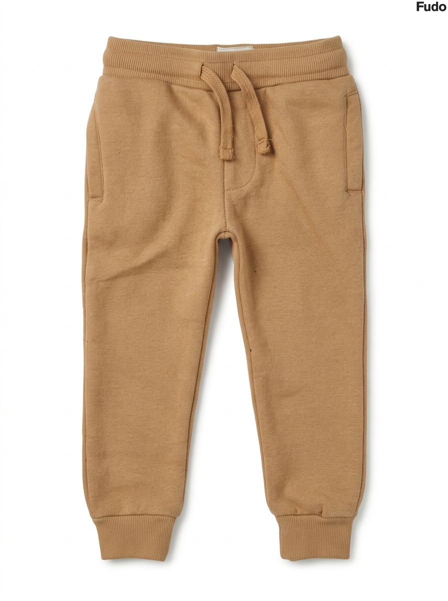 Kids Casual Joggers - Camel