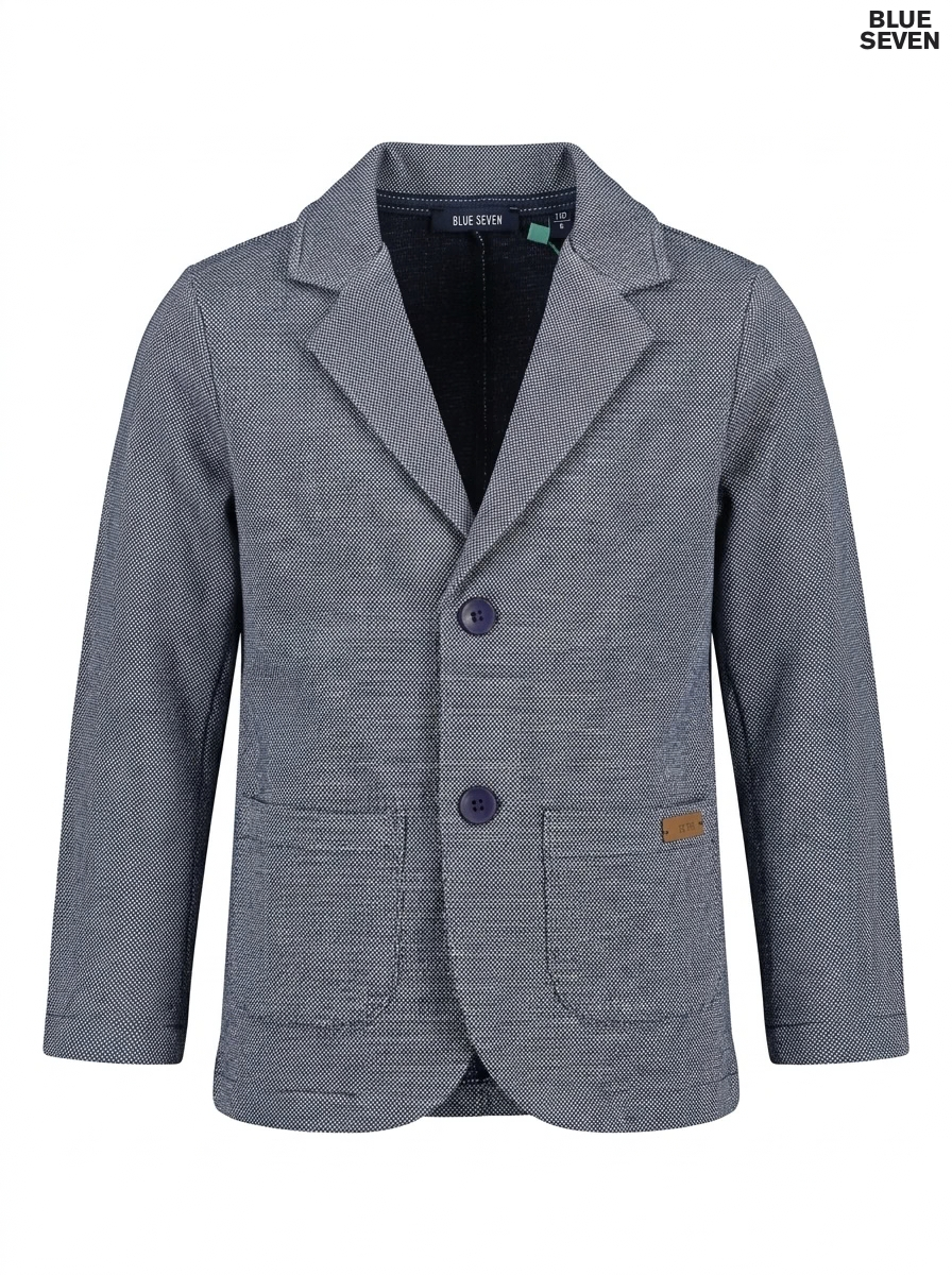 Boys' Textured Knit Blazer - Navy Blue