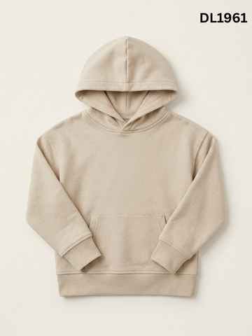 DL1961 GIRLS BEIGE PULLOVER HOODIE