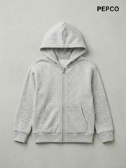 PEPCO TEENS GIRLS BASIC ZIPPED HOODIE