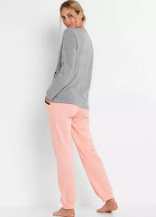 BPC Bonprix – Sporty Pajamas With Long Sleeves Pink