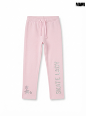 Girls' Pink "Skate Lady" Joggers | Comfortable Kids Activewear