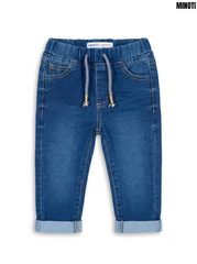 Minoti Boys Blue Denim Casual Pull-On Cuffed Jeans| SM GARMENTS