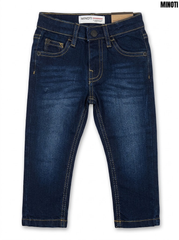 Minoti Boys' Dark Indigo Blue Slim Fit Stretch Denim Jeans| SM GARMENTS
