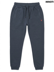 Minoti Boys Dark Charcoal Navy Fleece Embroidered Jogger Pants| SM GARMENTS