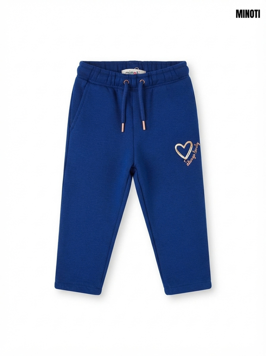 Girls' Royal Blue Joggers – Comfortable Fleece Sweatpants